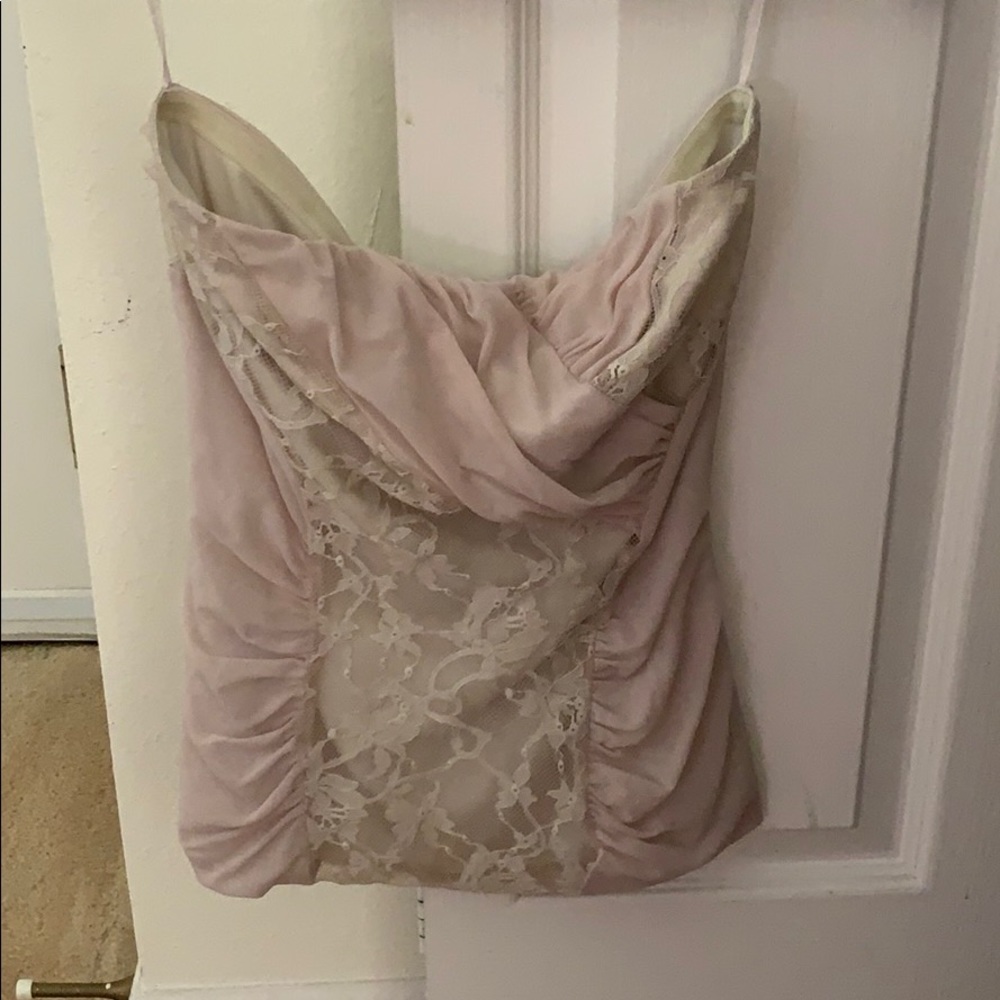 Light pink lacy tank!